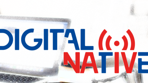 Digital Native Das Logo von Digital Native auf weißem Hintergrund