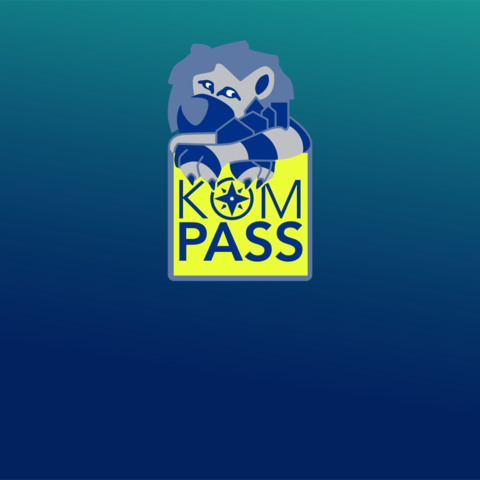 KOMPASS Logo neongelb KOMPASS Logo neongelb